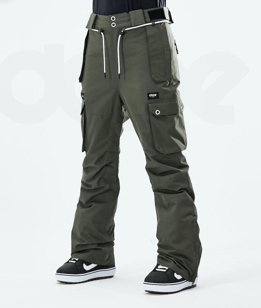 Olive Women\'s Dope Iconic W 2021 Snowboard Pants | NZ_D1337