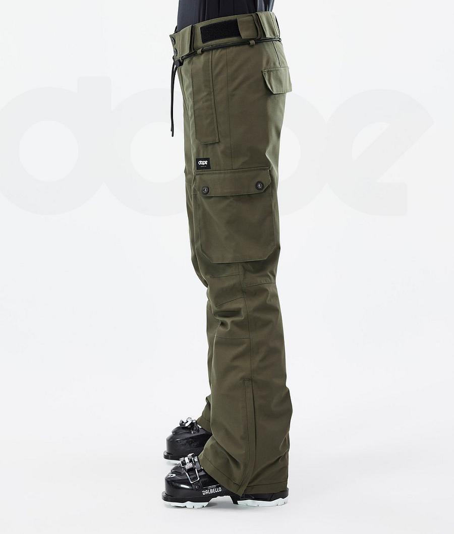 Olive Women's Dope Iconic W Ski Pants | NZ_D1193
