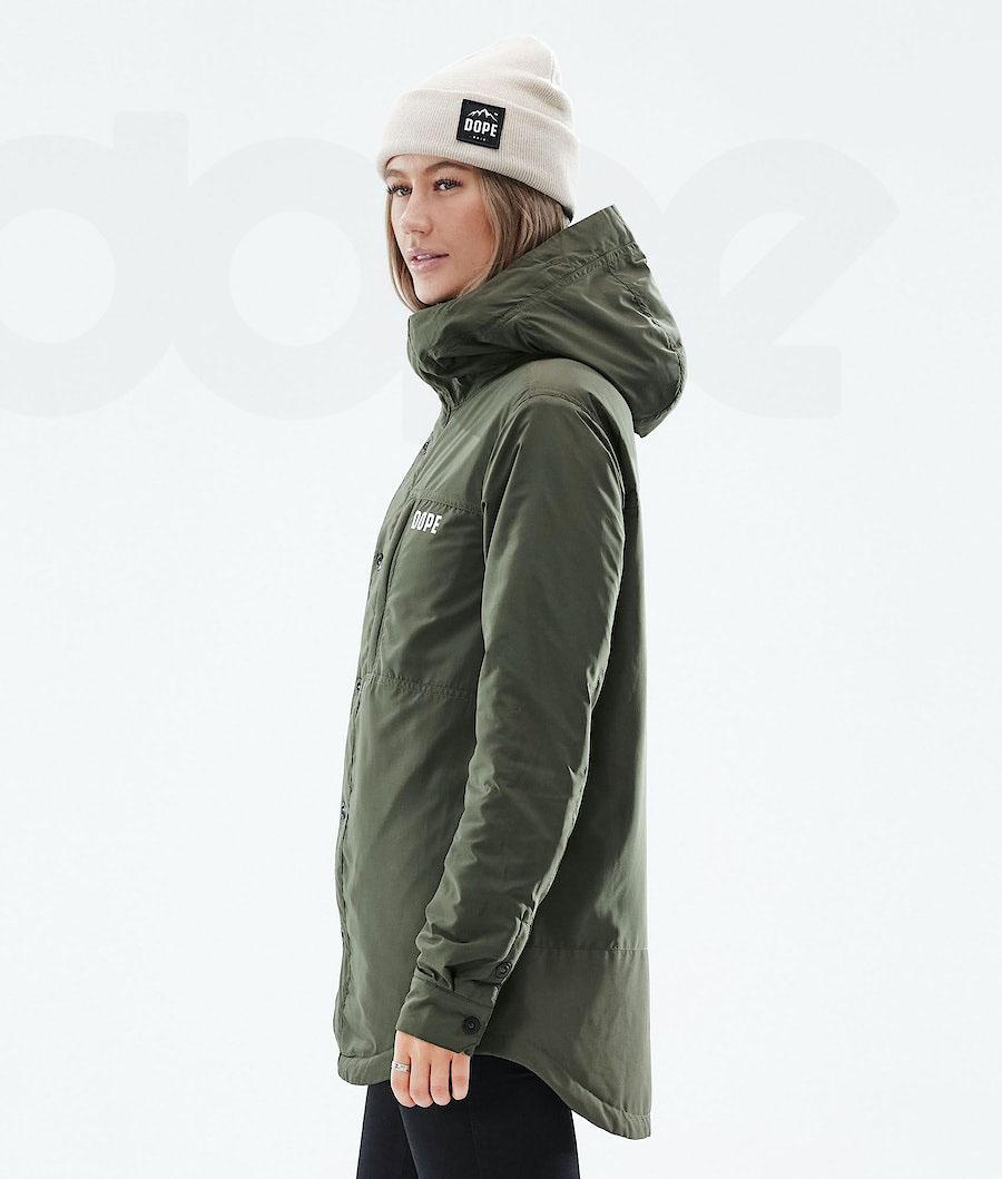 Olive Women's Dope Insulated W Outdoor Jackets | NZ_D2326