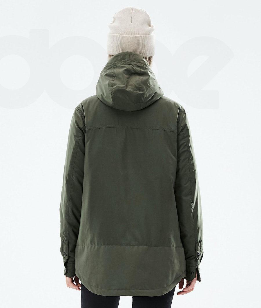 Olive Women's Dope Insulated W Outdoor Jackets | NZ_D2326
