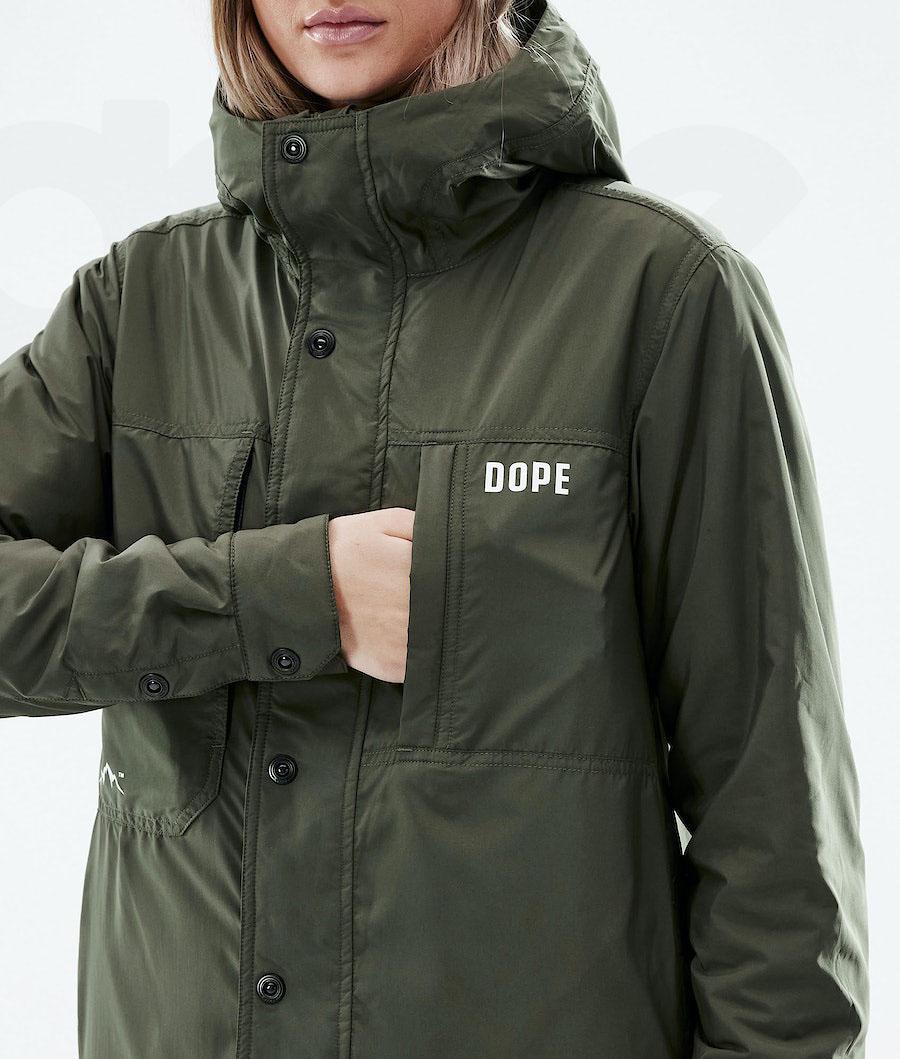 Olive Women's Dope Insulated W Outdoor Jackets | NZ_D2326