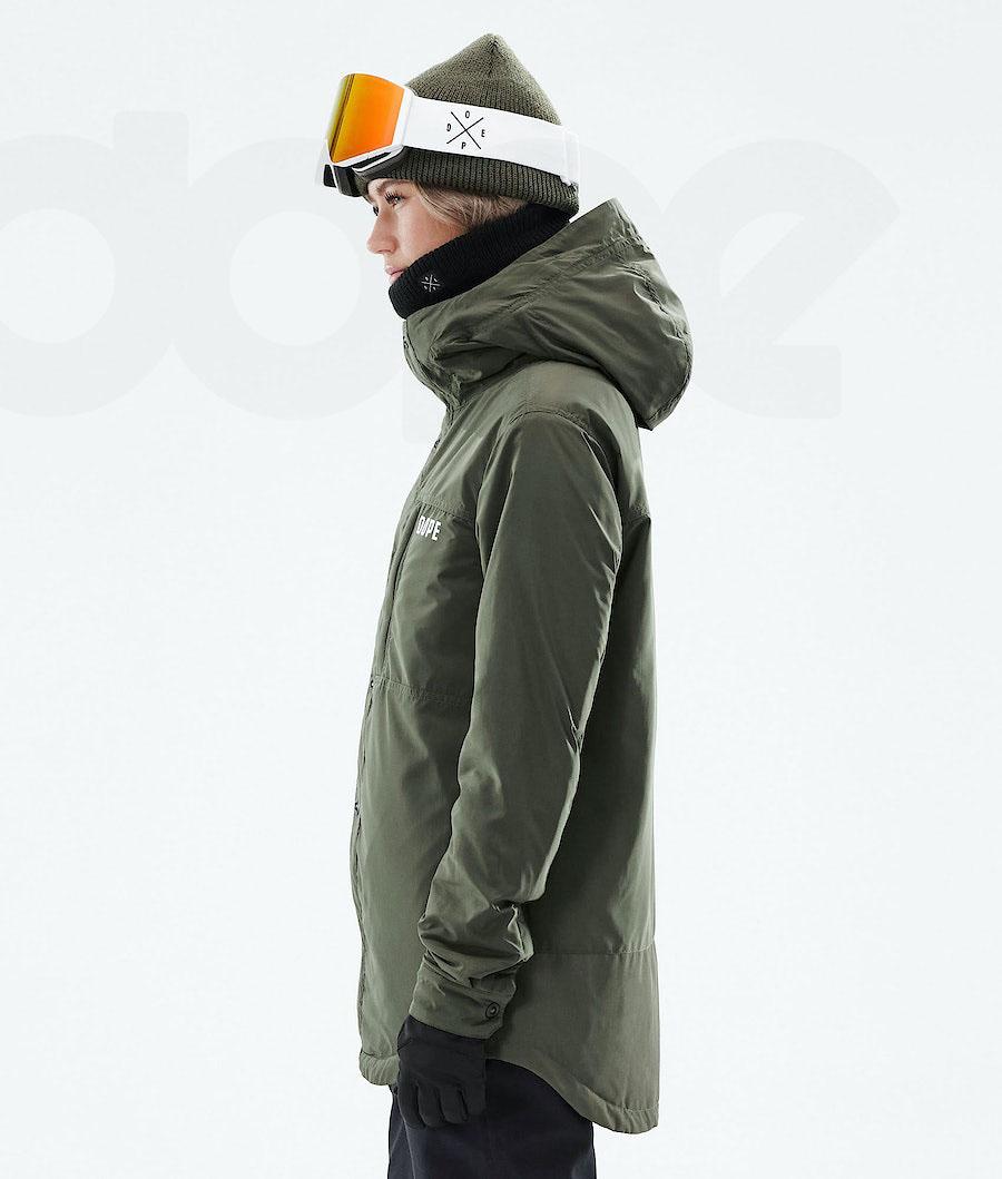 Olive Women's Dope Insulated W Snowboard Jackets | NZ_D2242
