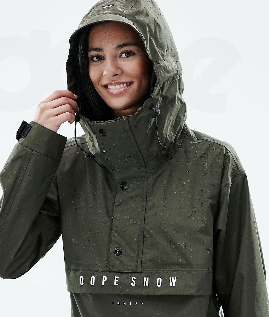 Olive Women's Dope Legacy Light W Outdoor Jackets | NZ_D1697