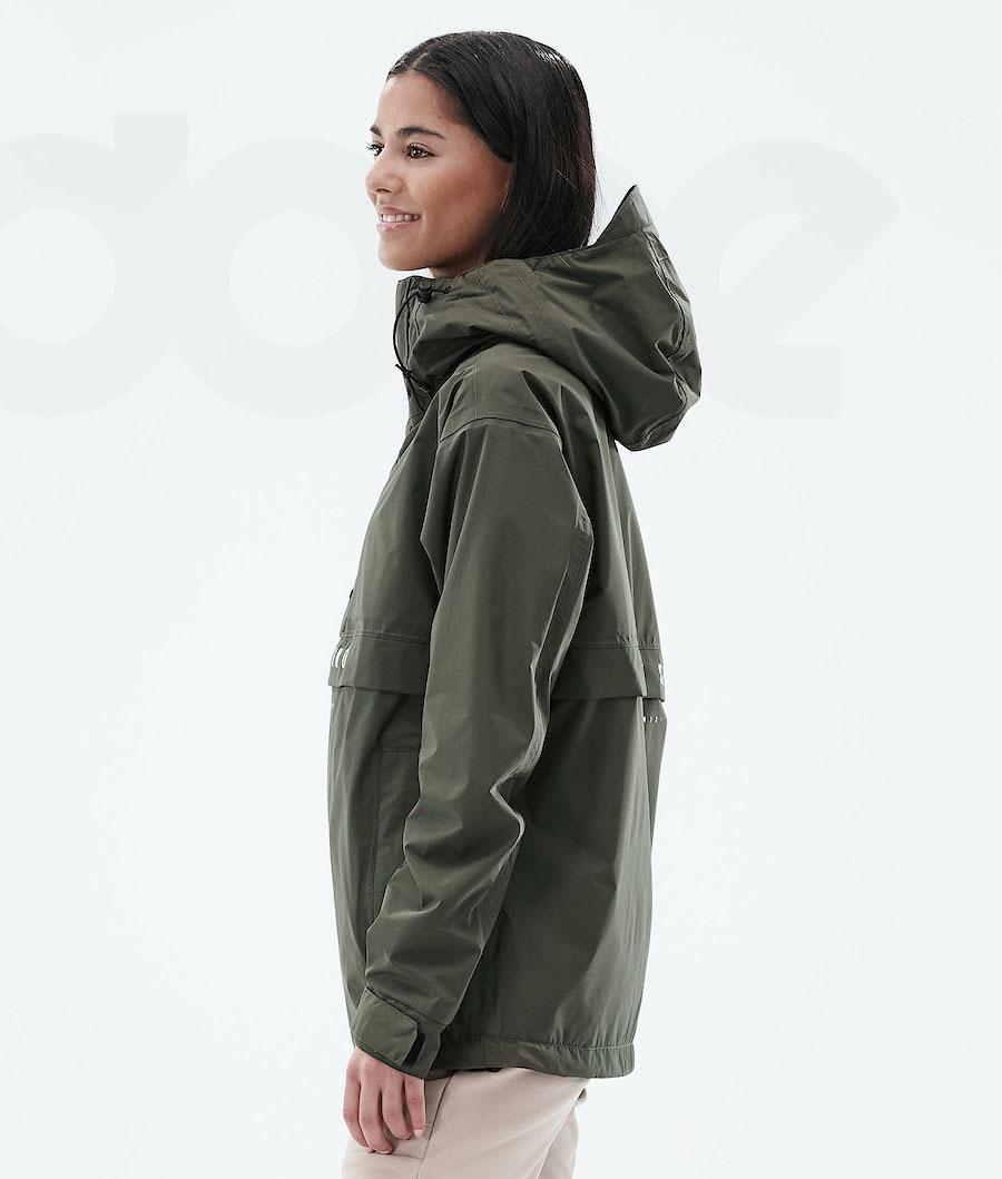 Olive Women's Dope Legacy Light W Outdoor Jackets | NZ_D1697