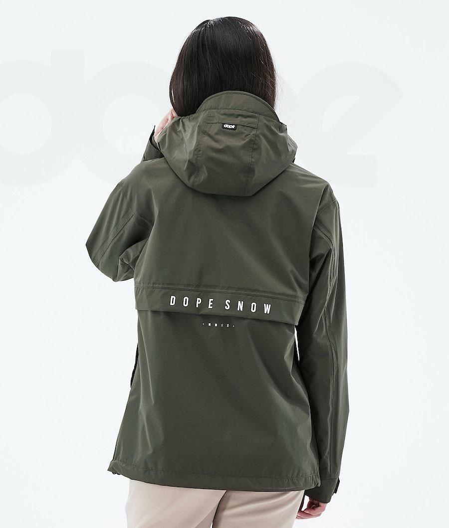 Olive Women's Dope Legacy Light W Outdoor Jackets | NZ_D1697
