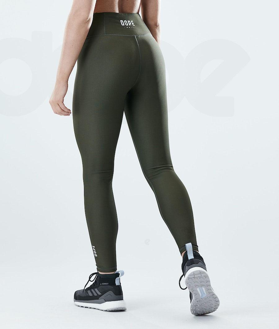 Olive Women's Dope Lofty Leggings | NZ_D1454
