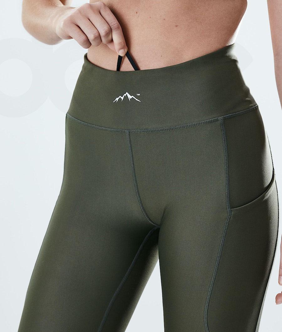 Olive Women's Dope Lofty Tech Leggings | NZ_D1537
