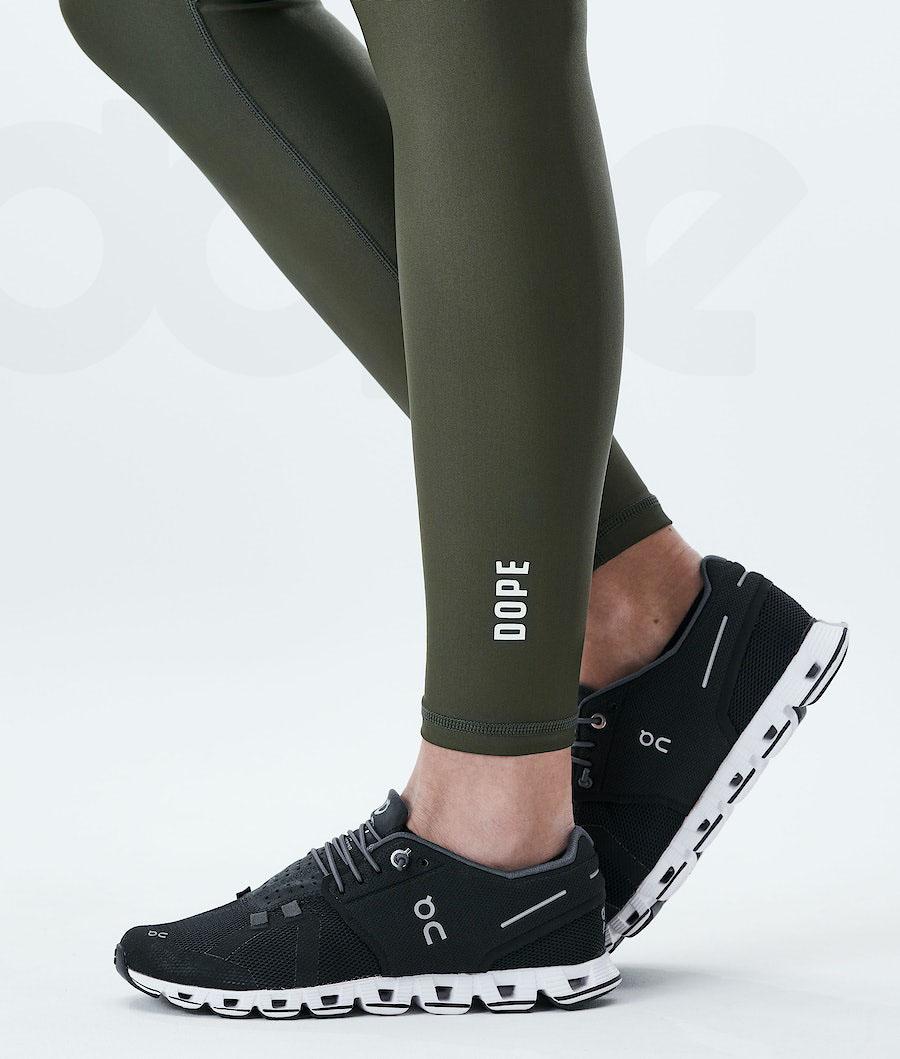 Olive Women's Dope Lofty Tech Leggings | NZ_D1537