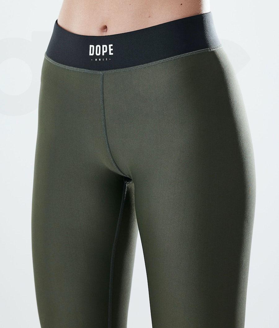 Olive Women's Dope Razor Leggings | NZ_D2287