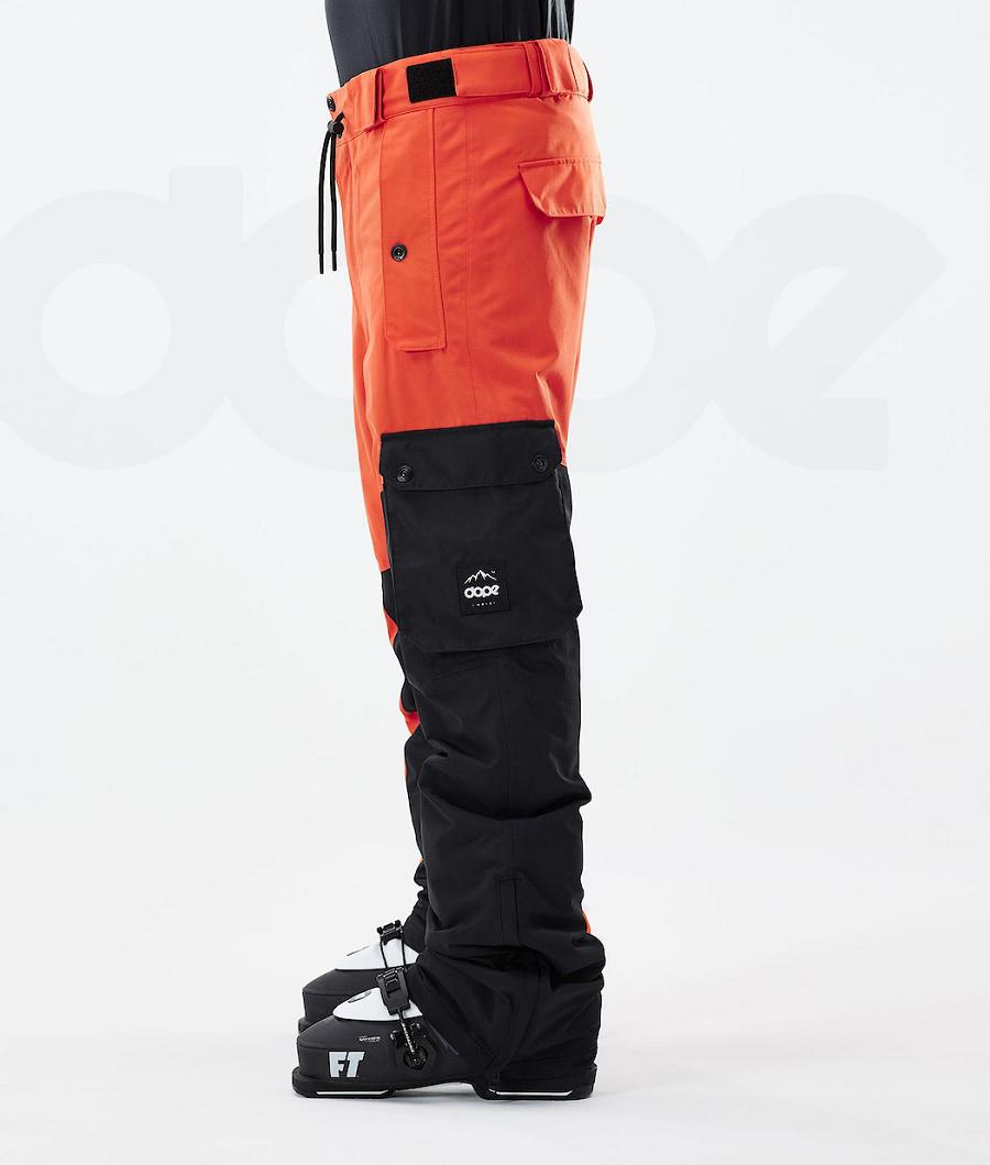 Orange / Black Men's Dope Adept 2021 Ski Pants | NZ_D2300
