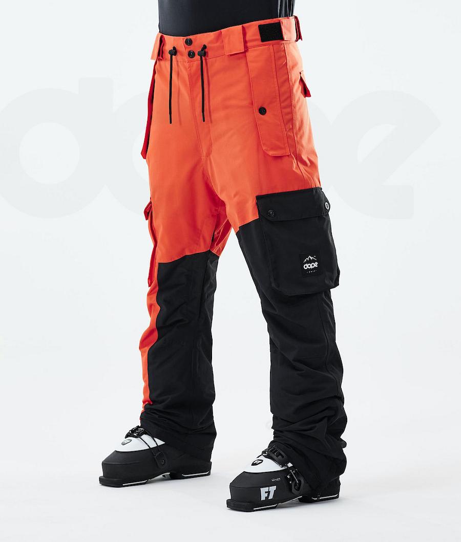 Orange / Black Men\'s Dope Adept 2021 Ski Pants | NZ_D2300