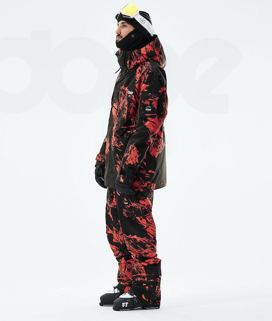 Orange Men's Dope Adept 2021 Ski Jackets | NZ_D1972