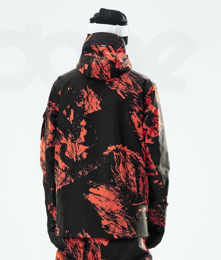 Orange Men's Dope Adept 2021 Ski Jackets | NZ_D1972
