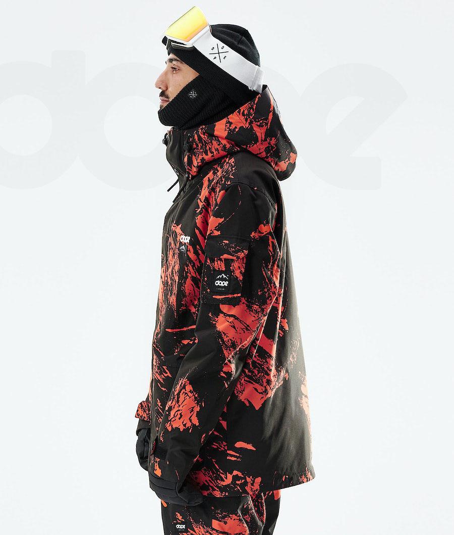 Orange Men's Dope Adept 2021 Ski Jackets | NZ_D1972
