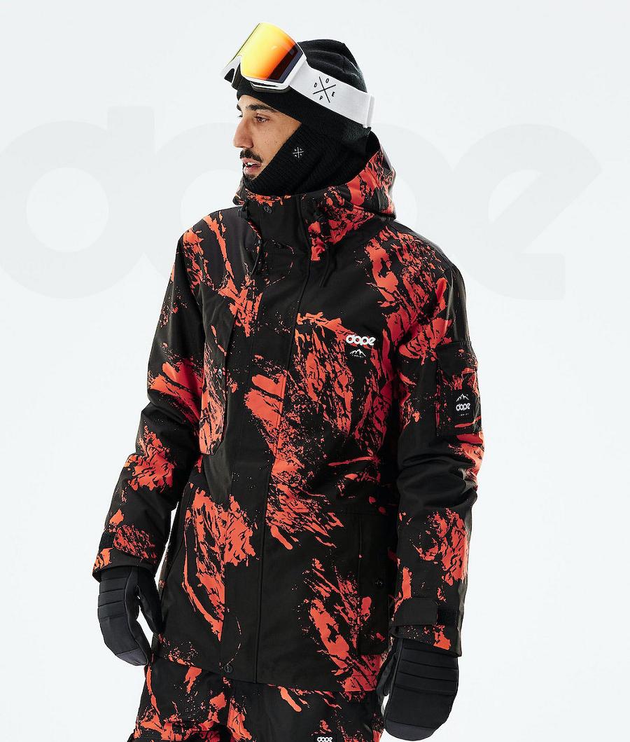 Orange Men\'s Dope Adept 2021 Ski Jackets | NZ_D1972