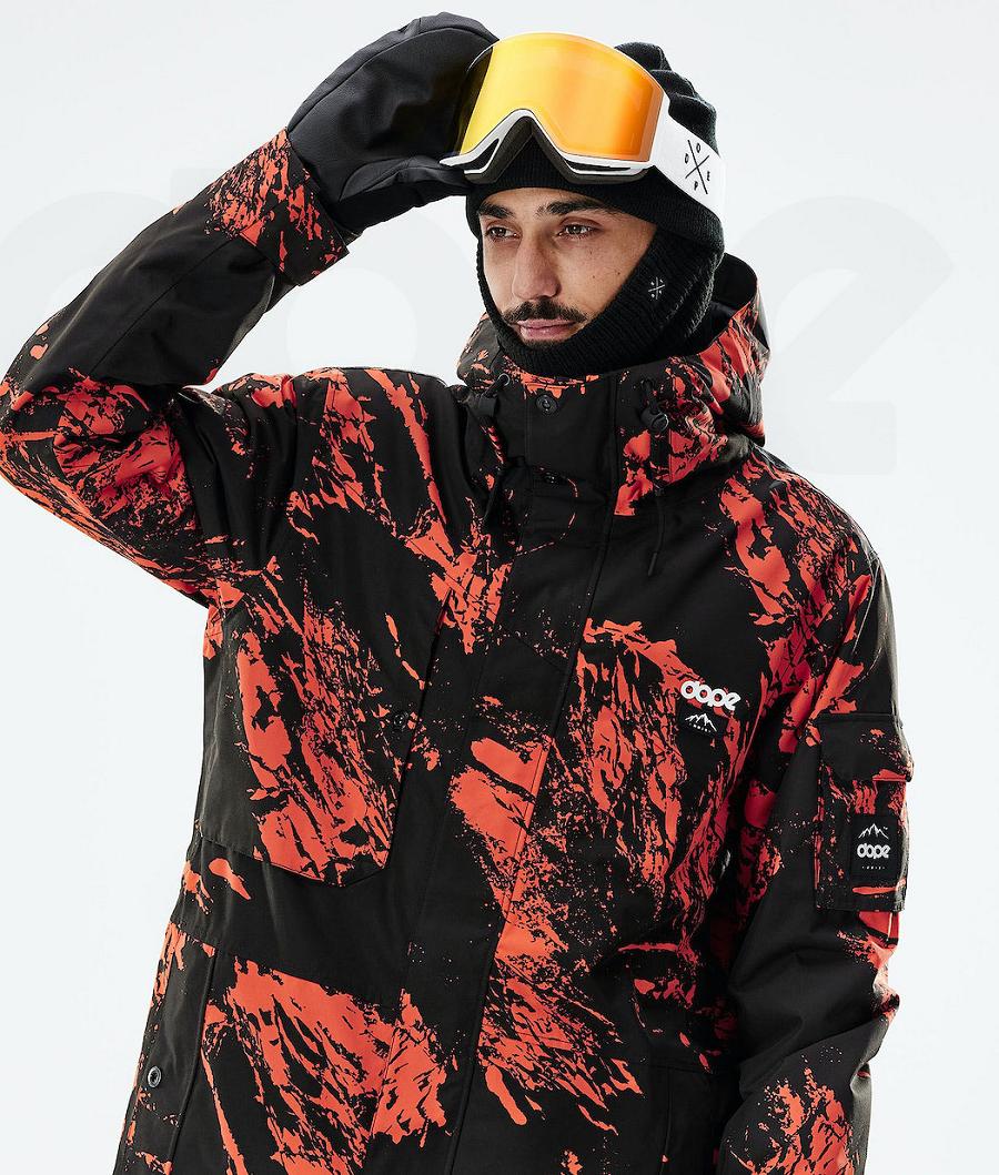 Orange Men's Dope Adept 2021 Snowboard Jackets | NZ_D2513