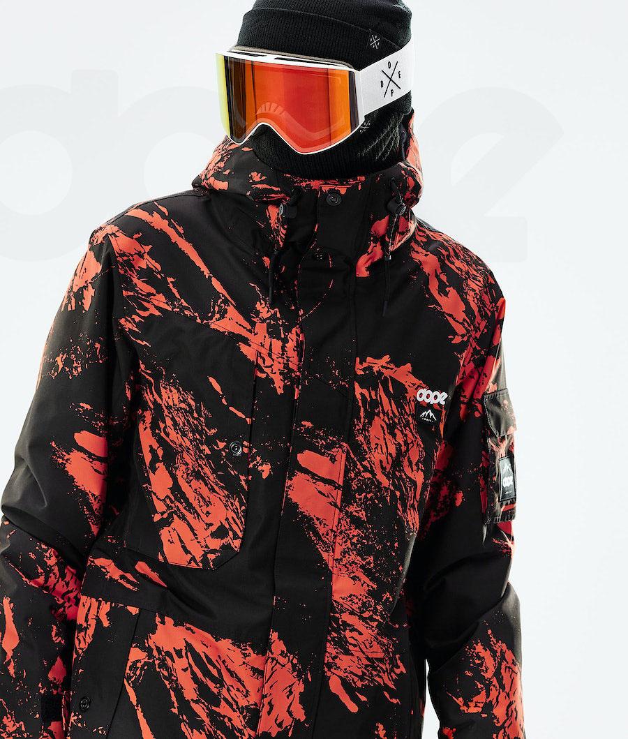 Orange Men's Dope Adept 2021 Snowboard Jackets | NZ_D2513