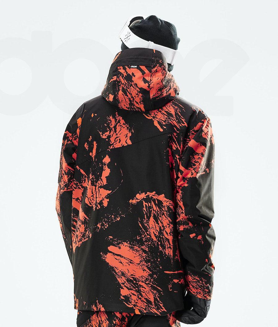 Orange Men's Dope Adept 2021 Snowboard Jackets | NZ_D2513