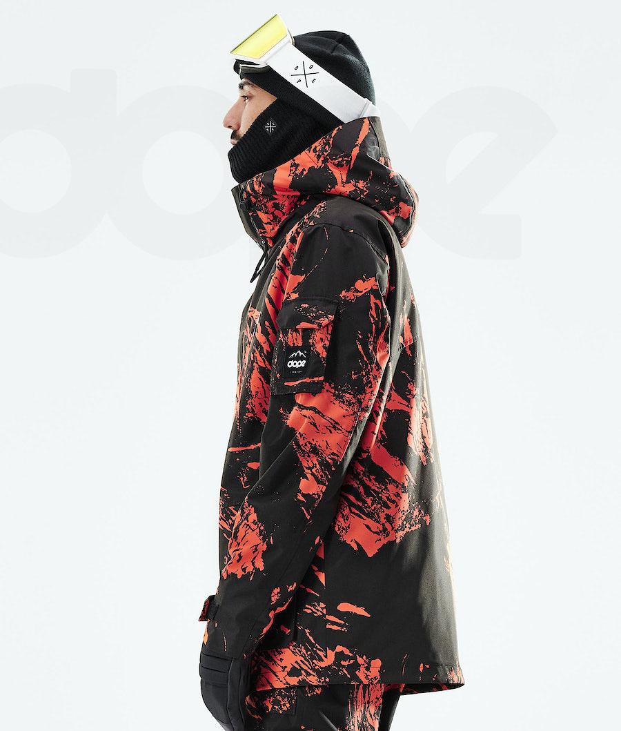 Orange Men's Dope Adept 2021 Snowboard Jackets | NZ_D2513