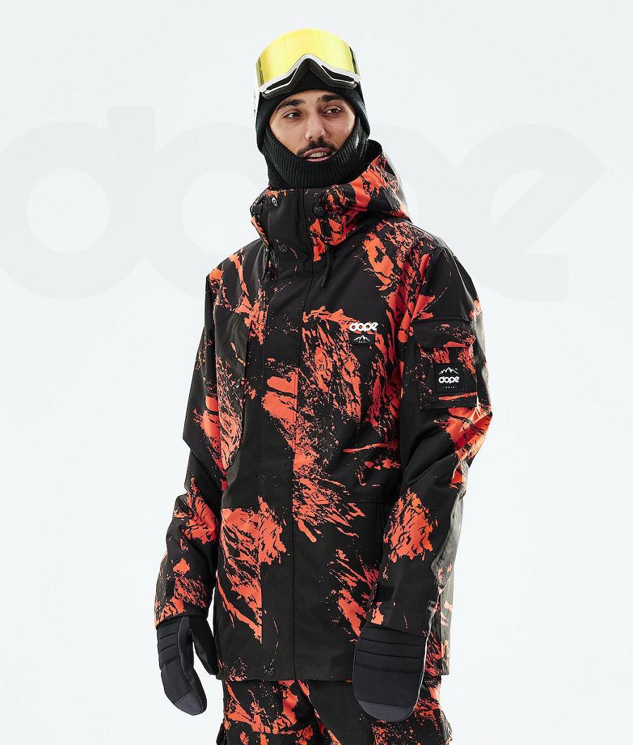 Orange Men\'s Dope Adept 2021 Snowboard Jackets | NZ_D2513