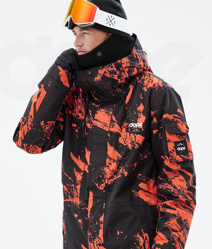 Orange Men's Dope Adept Snowboard Jackets | NZ_D1970