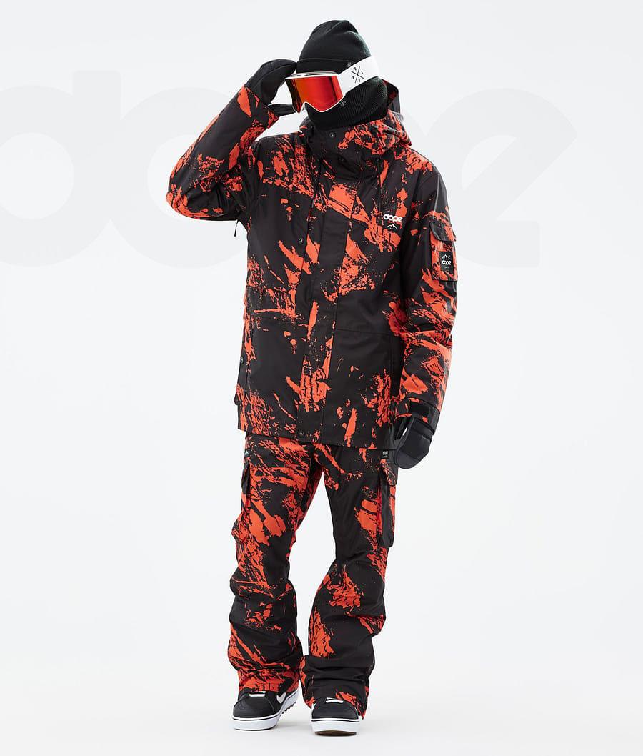 Orange Men's Dope Adept Snowboard Jackets | NZ_D1970