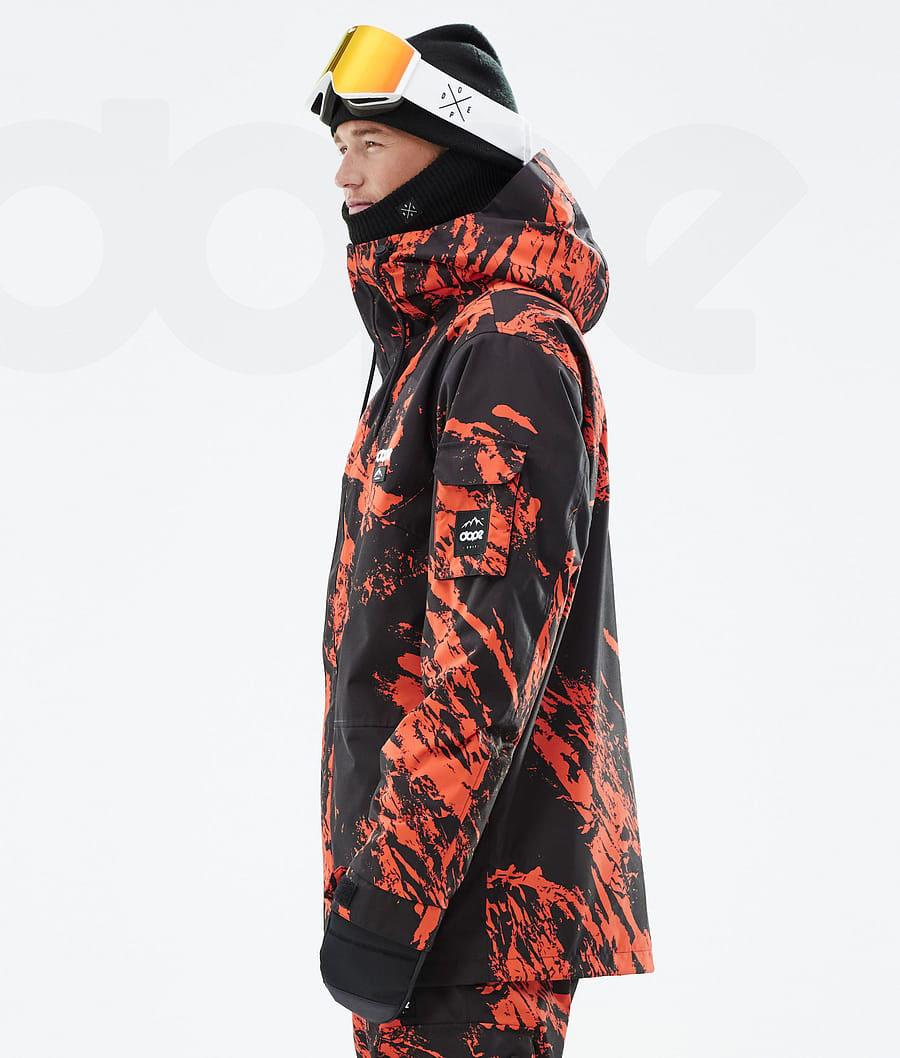 Orange Men's Dope Adept Snowboard Jackets | NZ_D1970