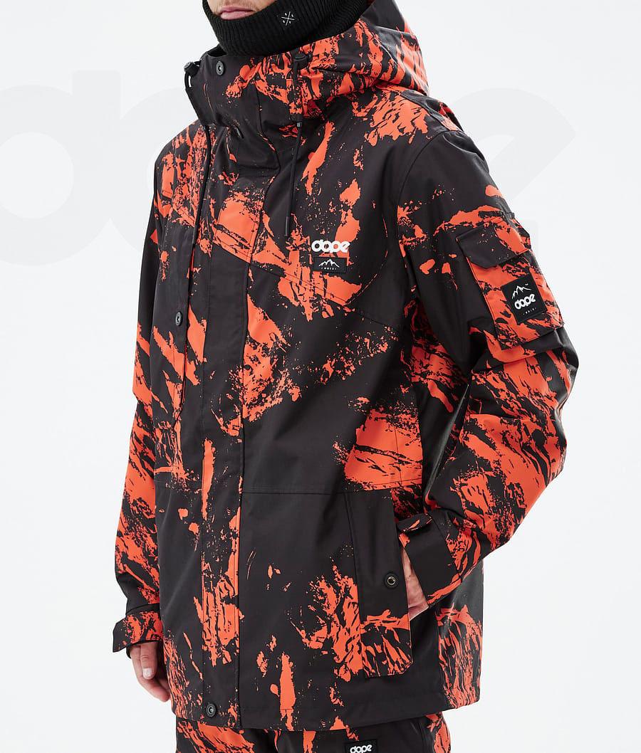 Orange Men's Dope Adept Snowboard Jackets | NZ_D1970