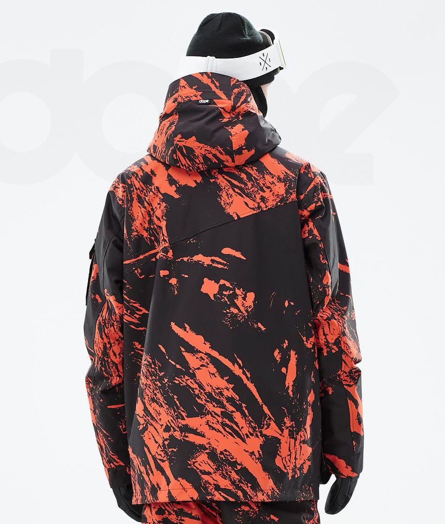 Orange Men's Dope Adept Snowboard Jackets | NZ_D1970