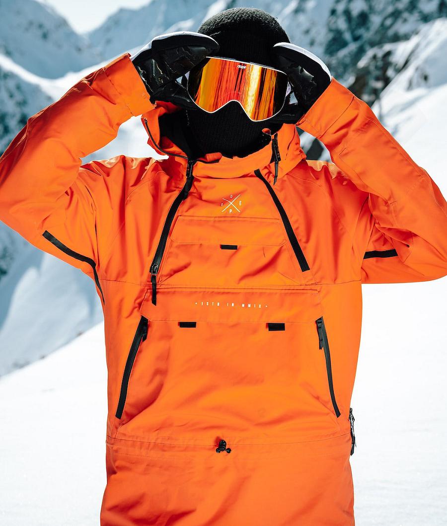 Orange Men's Dope Akin 2019 Snowboard Jackets | NZ_D2102