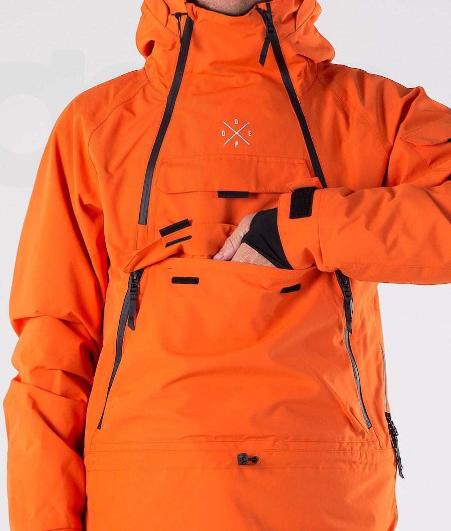 Orange Men's Dope Akin 2019 Snowboard Jackets | NZ_D2102