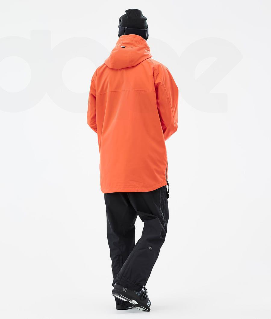 Orange Men's Dope Akin Ski Jackets | NZ_D1048
