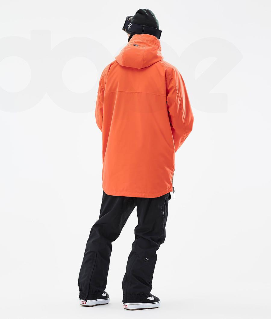 Orange Men's Dope Akin Snowboard Jackets | NZ_D1667