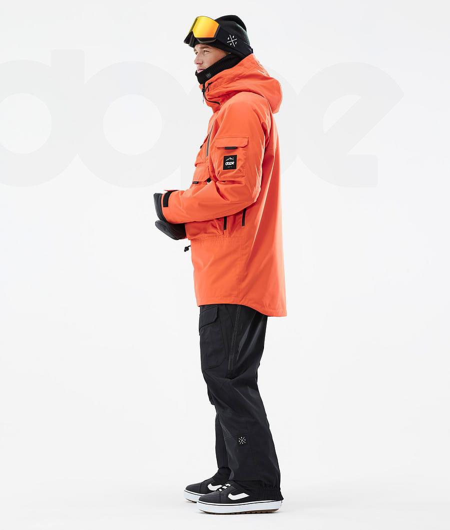 Orange Men's Dope Akin Snowboard Jackets | NZ_D1667