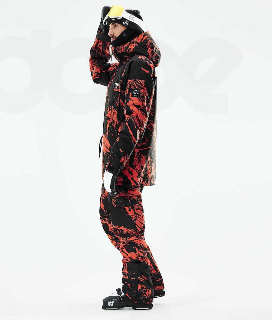 Orange Men's Dope Annok 2021 Ski Jackets | NZ_D2443