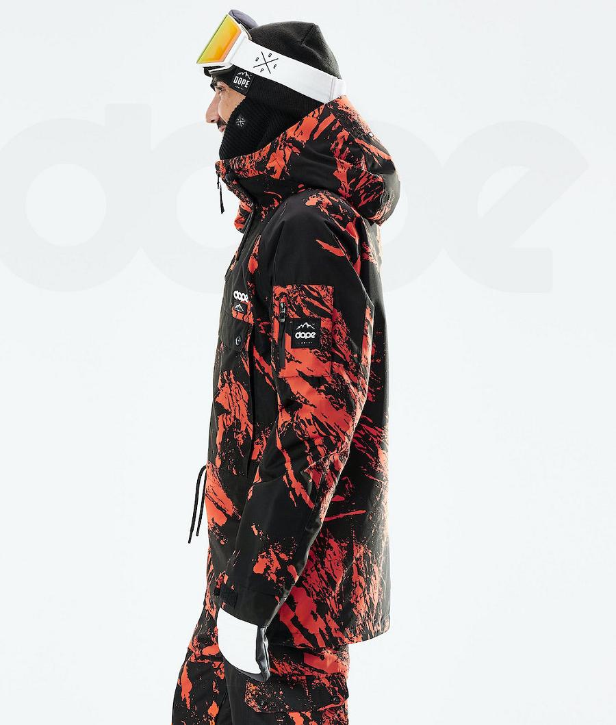 Orange Men's Dope Annok 2021 Snowboard Jackets | NZ_D2080