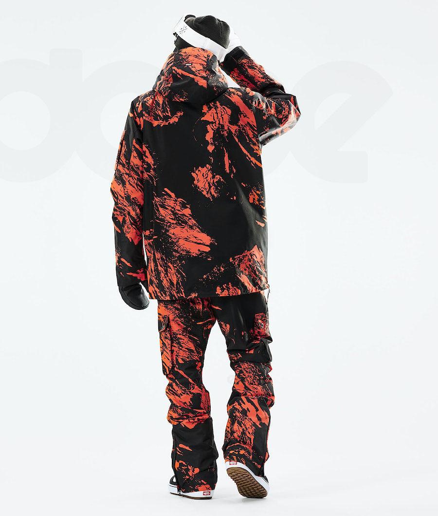 Orange Men's Dope Annok 2021 Snowboard Jackets | NZ_D2080