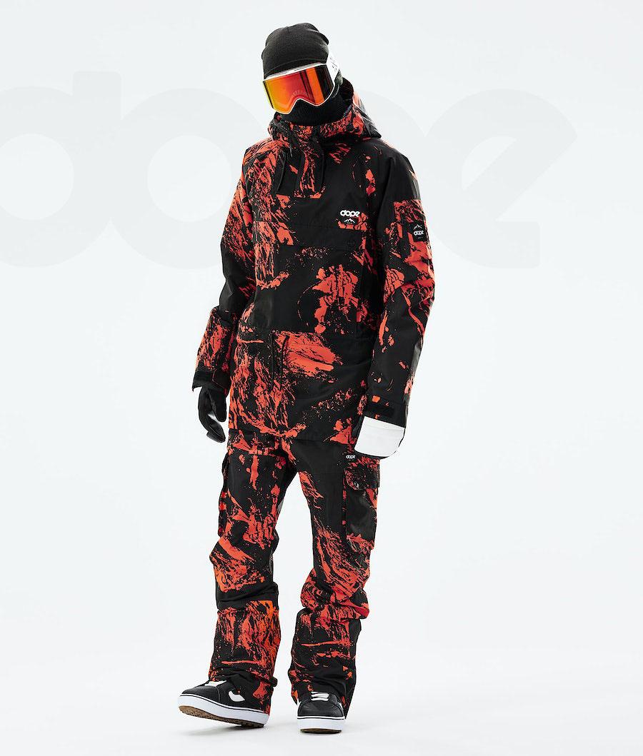 Orange Men's Dope Annok 2021 Snowboard Jackets | NZ_D2080
