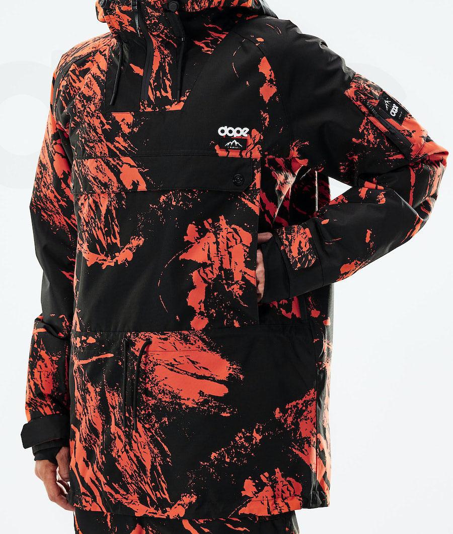Orange Men's Dope Annok 2021 Snowboard Jackets | NZ_D2080