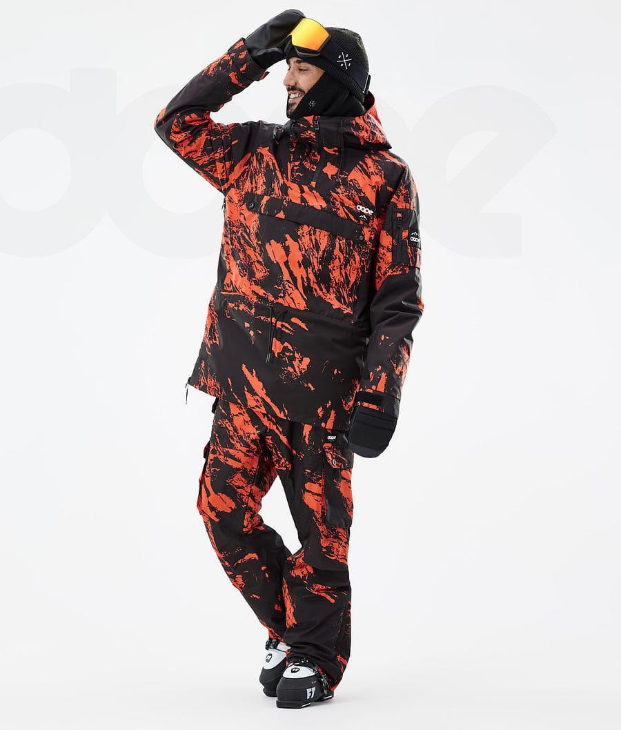 Orange Men's Dope Annok Ski Jackets | NZ_D2392