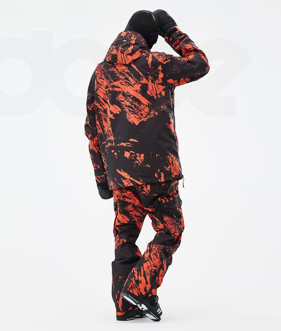 Orange Men's Dope Annok Ski Jackets | NZ_D2392