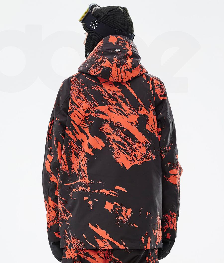Orange Men's Dope Annok Ski Jackets | NZ_D2392