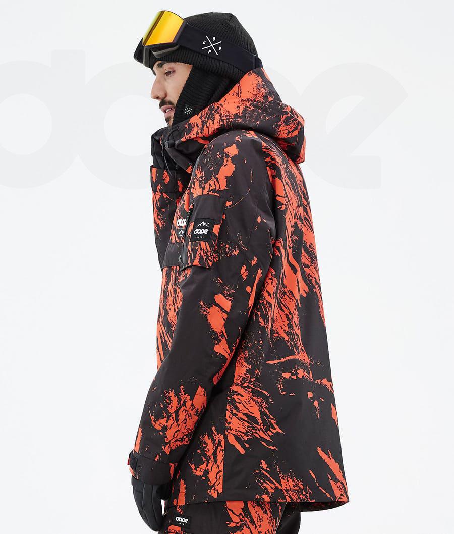 Orange Men's Dope Annok Snowboard Jackets | NZ_D1319