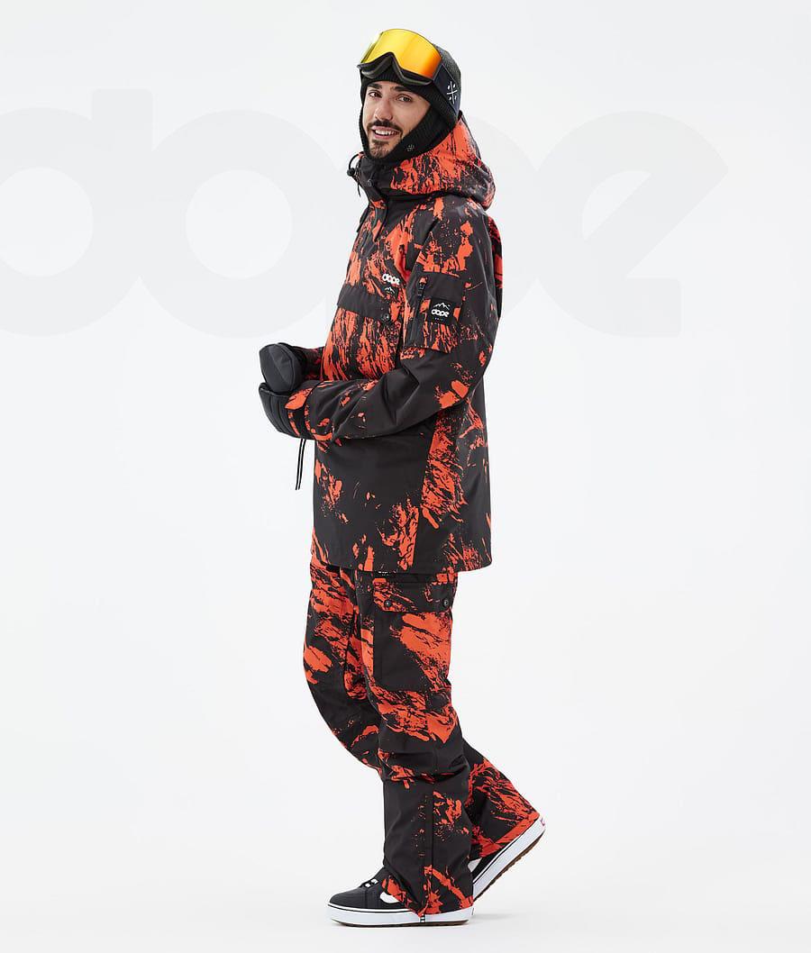 Orange Men's Dope Annok Snowboard Jackets | NZ_D1319