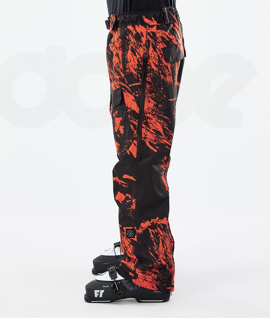 Orange Men's Dope Antek Ski Pants | NZ_D1201