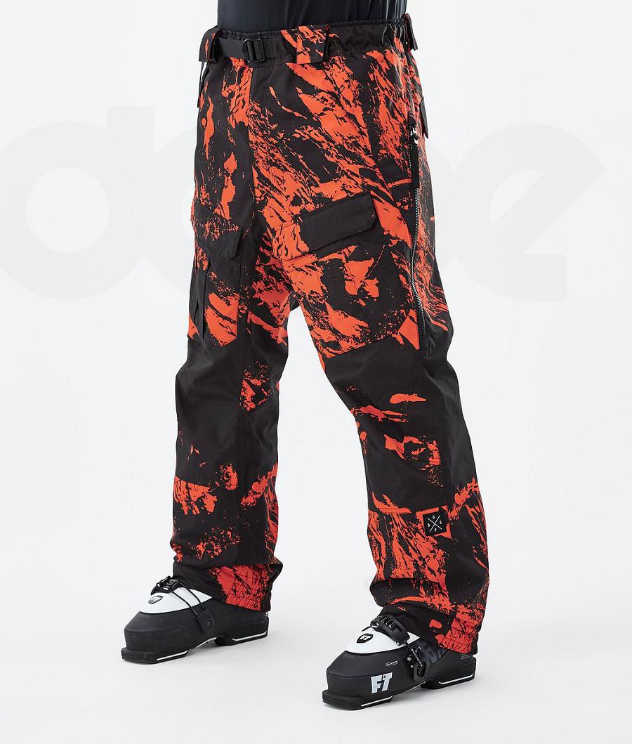 Orange Men\'s Dope Antek Ski Pants | NZ_D1201
