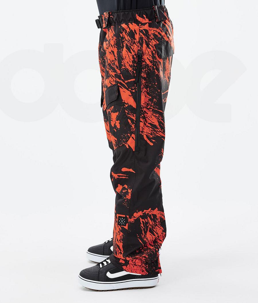 Orange Men's Dope Antek Snowboard Pants | NZ_D1408