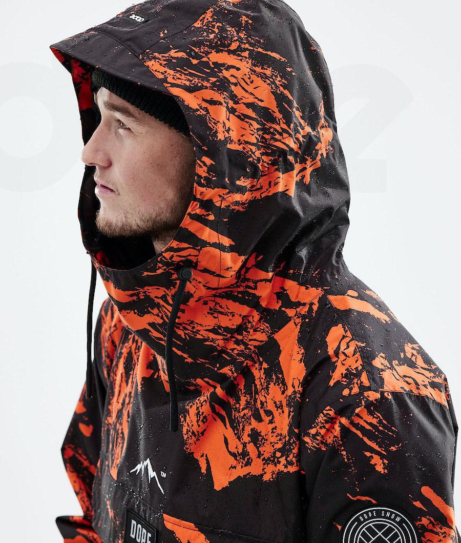 Orange Men's Dope Blizzard Light Outdoor Jackets | NZ_D2355