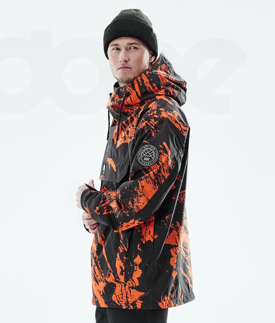 Orange Men's Dope Blizzard Light Outdoor Jackets | NZ_D2355