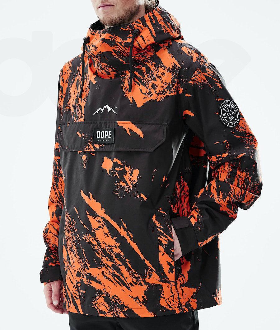 Orange Men's Dope Blizzard Light Outdoor Jackets | NZ_D2355
